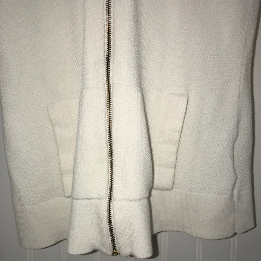 Lilly Pulitzer Cream Josephine Zip Up Knit Hoodie - Picture 4 of 9